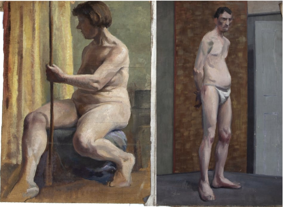 Life studies by artist Bernard Kay